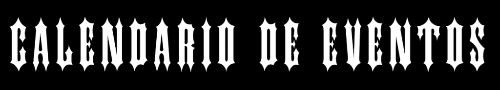 Letras Calendario de Eventos
