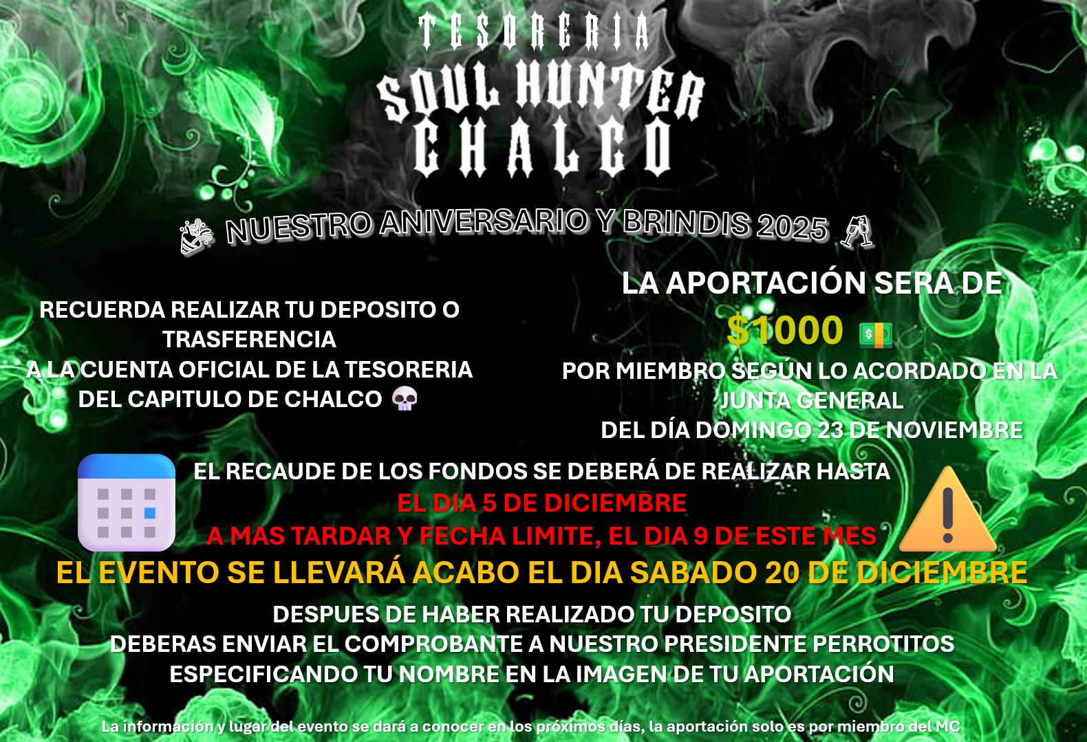 Aniversario2025 Soul Hunter Chalco